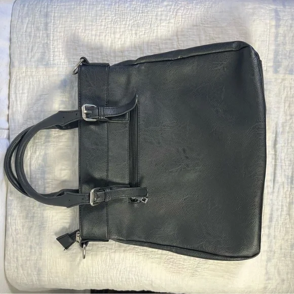 Chic Black and White Houndstooth Tote Bag - Picture 5 of 5